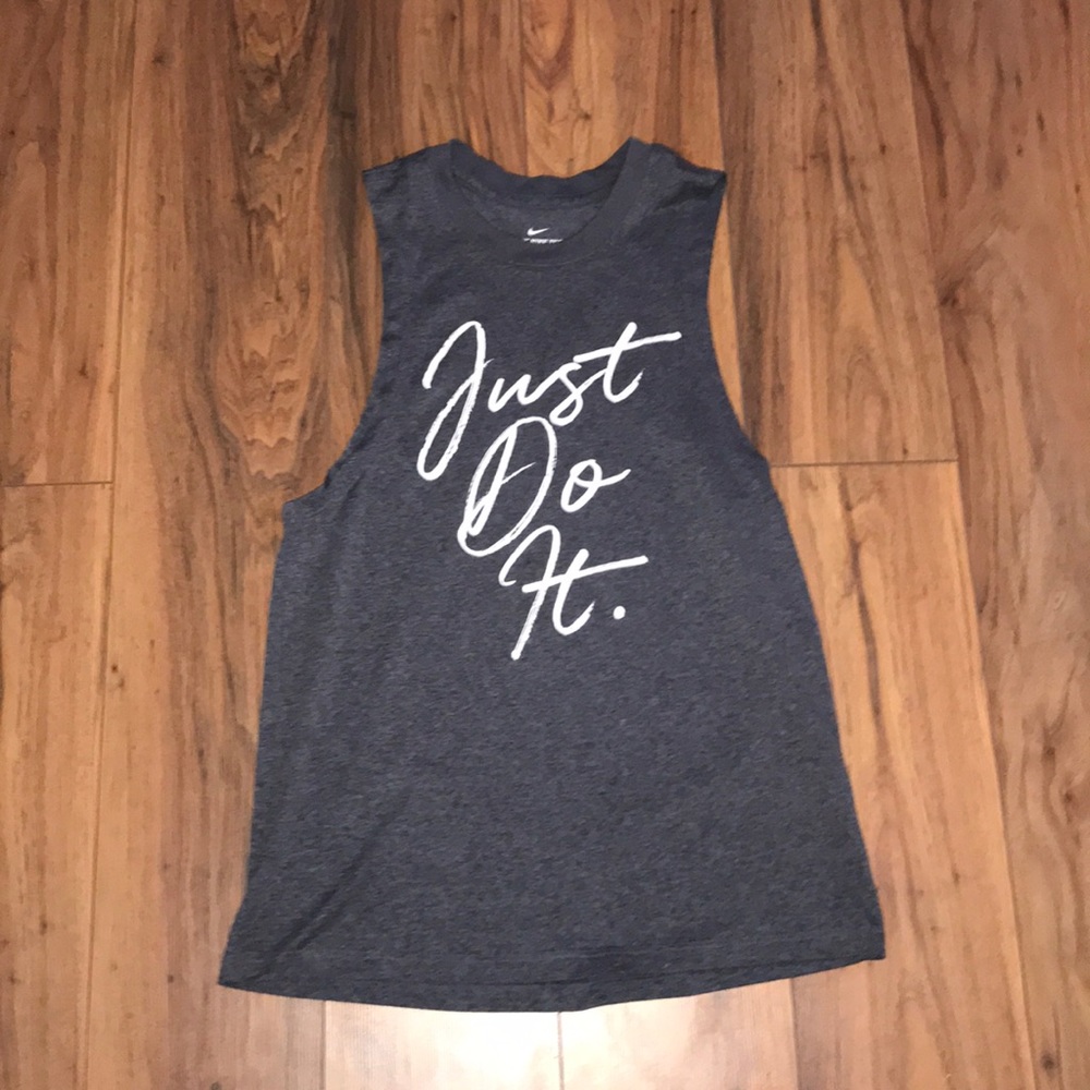 Gray Nike tank